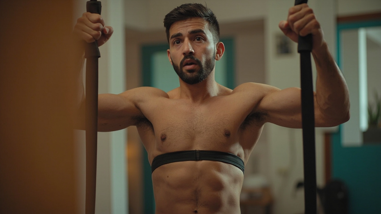 Weight loss training session — home workout setup in Sodepur