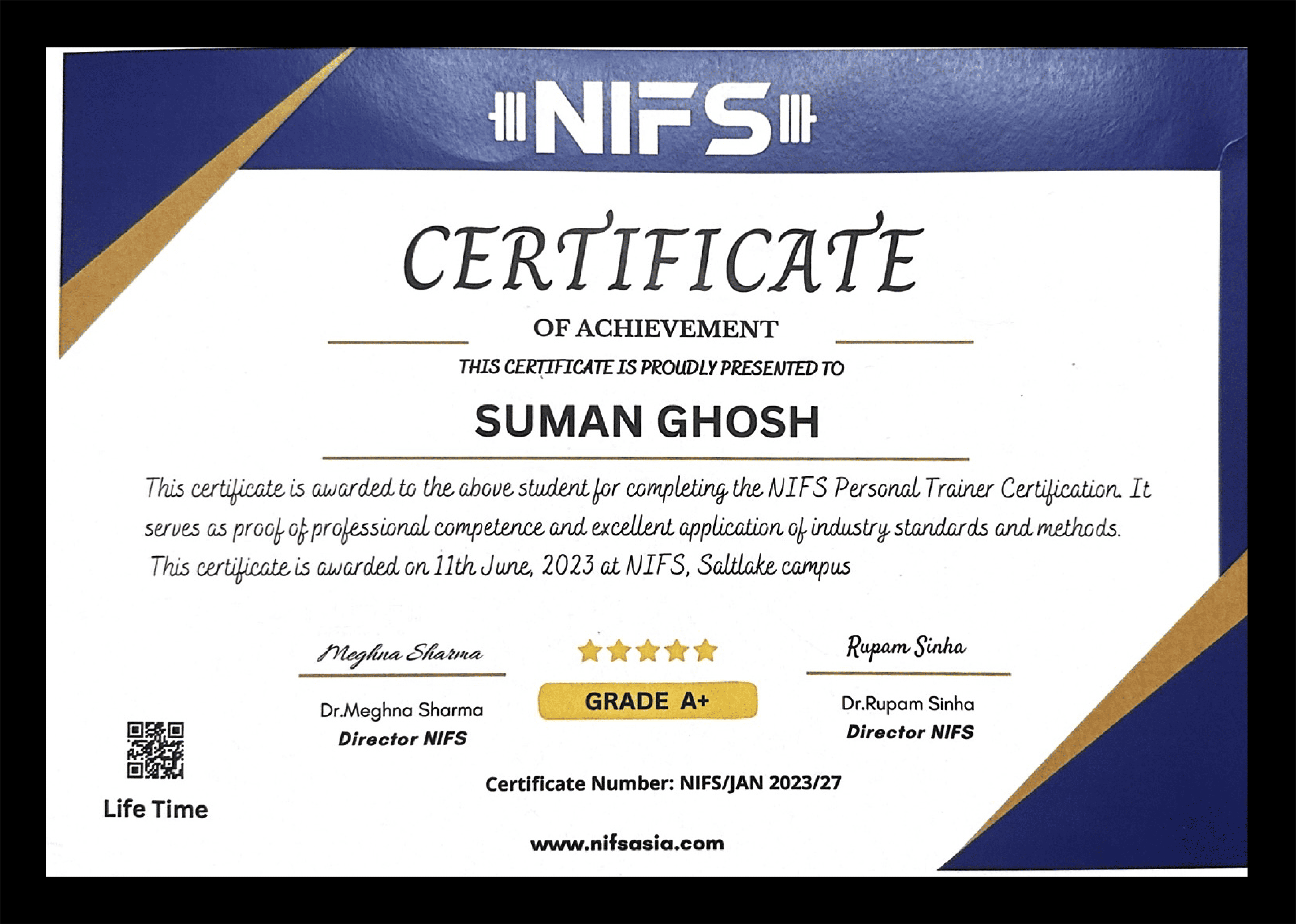 Fitness Certification 1