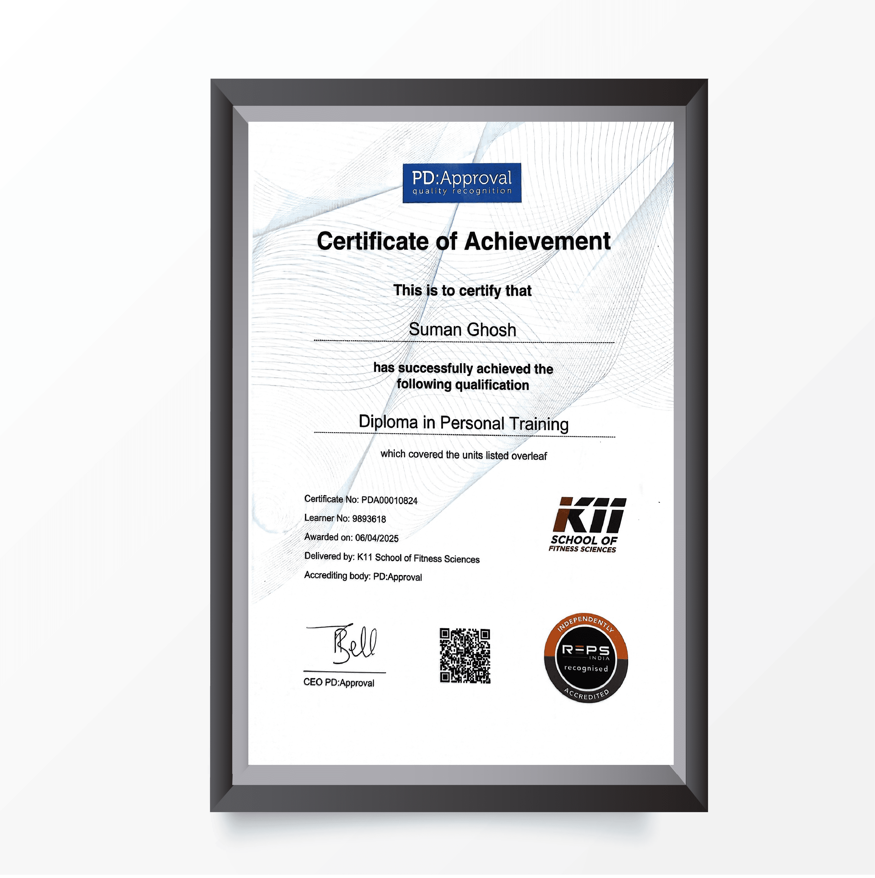 Fitness Certification 3